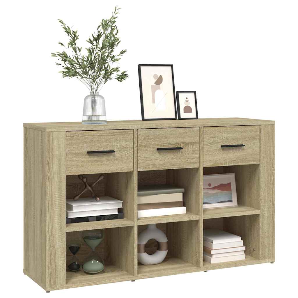 vidaXL Sideboard Sonoma Oak 100x30x59,5 cm Engineered Wood