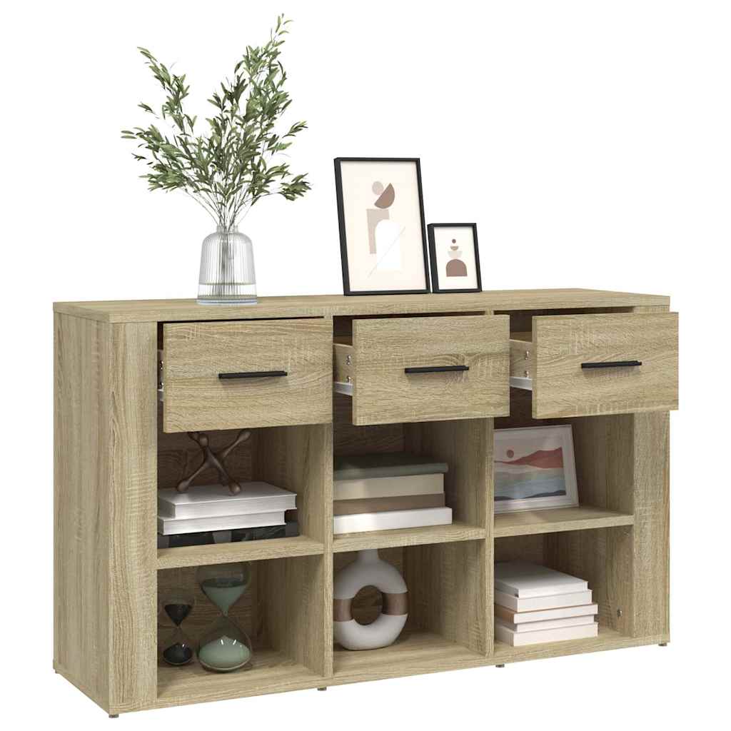 vidaXL Sideboard Sonoma Oak 100x30x59,5 cm Engineered Wood