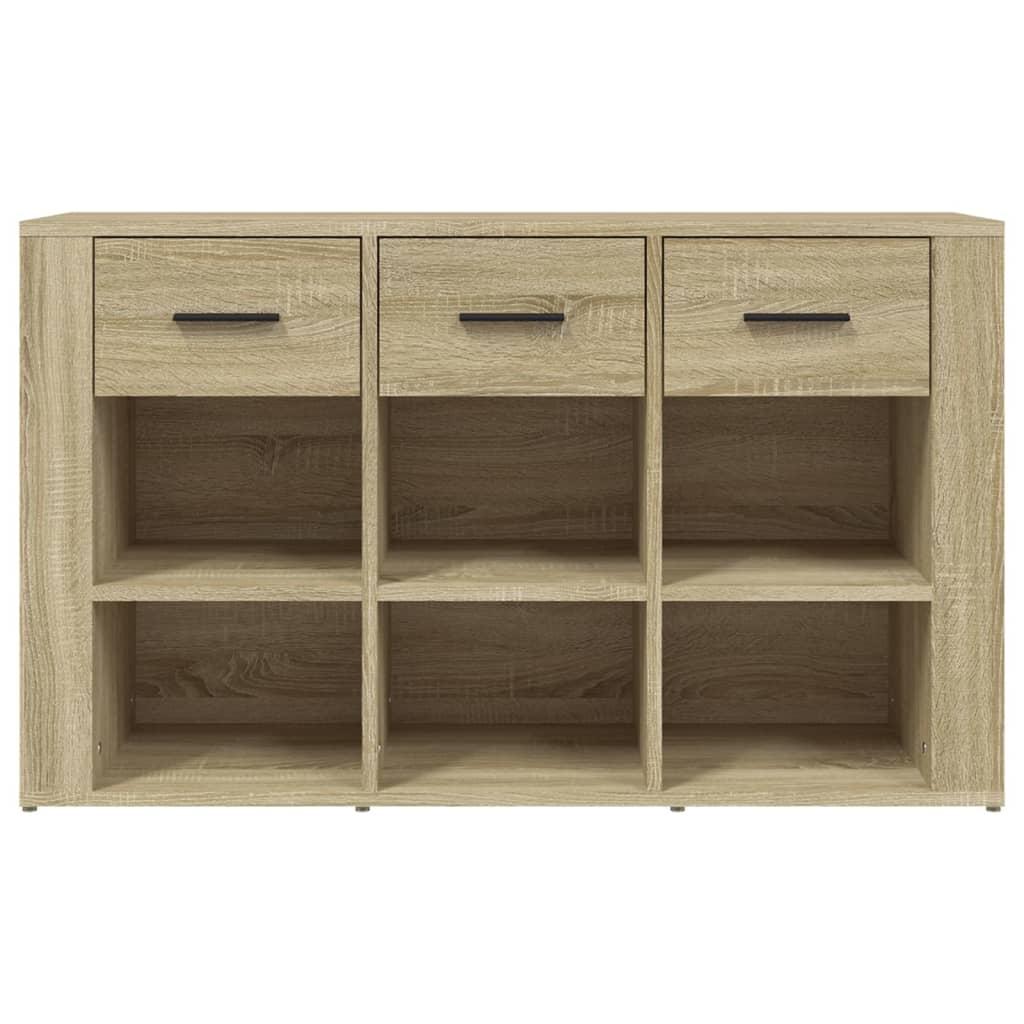 vidaXL Sideboard Sonoma Oak 100x30x59.5 cm Engineered Wood