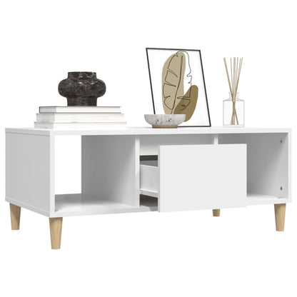 vidaXL Coffee Table White 90x50x36,5 cm Engineered Wood