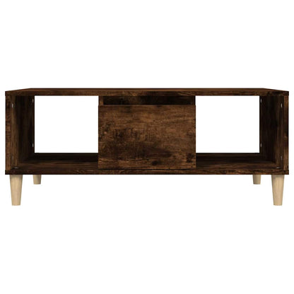 vidaXL Coffee Table Smoked Oak 90x50x36,5 cm Engineered Wood