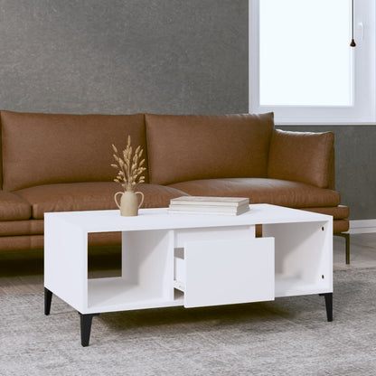 vidaXL Coffee Table White 90x50x36.5 cm Engineered Wood