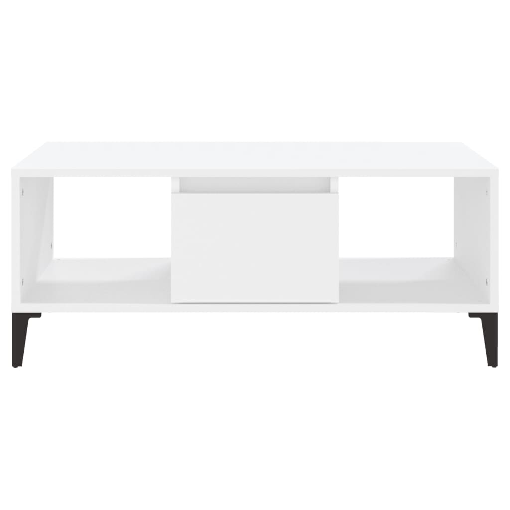 vidaXL Coffee Table White 90x50x36.5 cm Engineered Wood