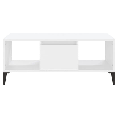 vidaXL Coffee Table White 90x50x36.5 cm Engineered Wood