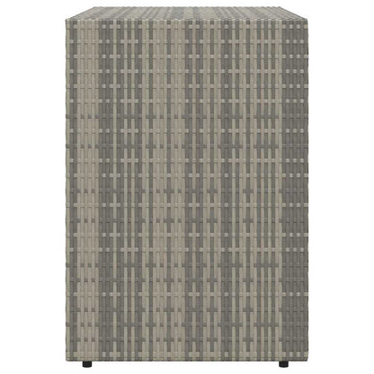 vidaXL Garden Storage Cabinet Grey 100x55.5x80 cm Poly Rattan