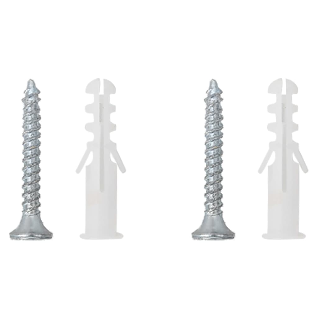 vidaXL Hanging Basket Brackets 4 pcs Black Steel