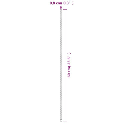 vidaXL Garden Plant Stakes 30 pcs Green 60 cm Steel