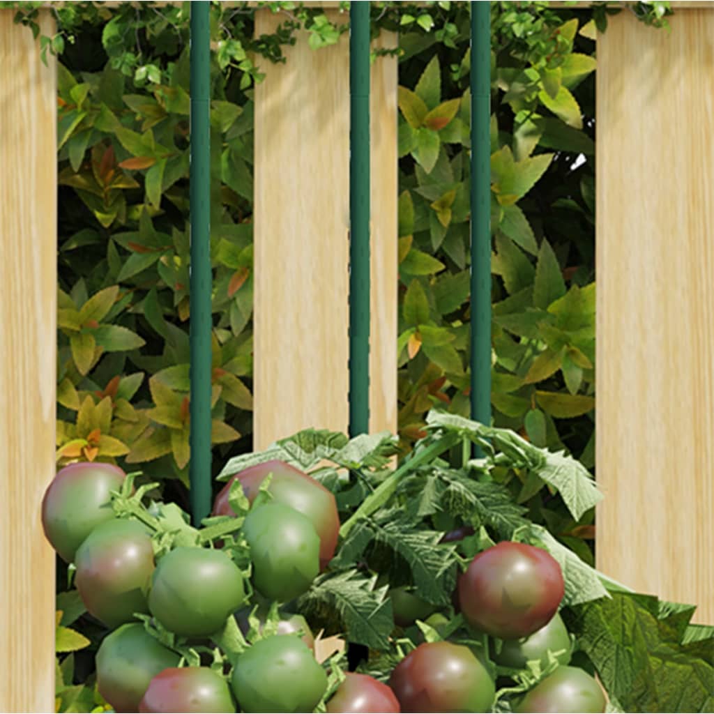 vidaXL Garden Plant Stakes 30 pcs Green 90 cm Steel