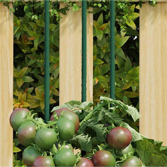 vidaXL Garden Plant Stakes 30 pcs Green 90 cm Steel