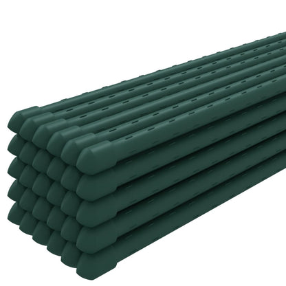 vidaXL Garden Plant Stakes 30 pcs Green 115 cm Steel