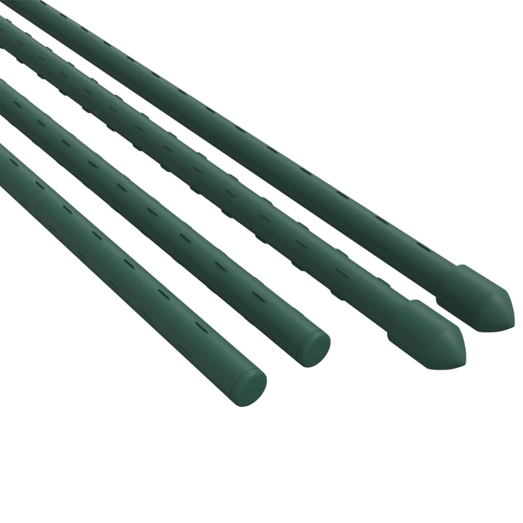 vidaXL Garden Plant Stakes 30 pcs Green 115 cm Steel