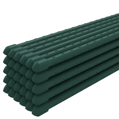 vidaXL Garden Plant Stakes 30 pcs Green 150 cm Steel