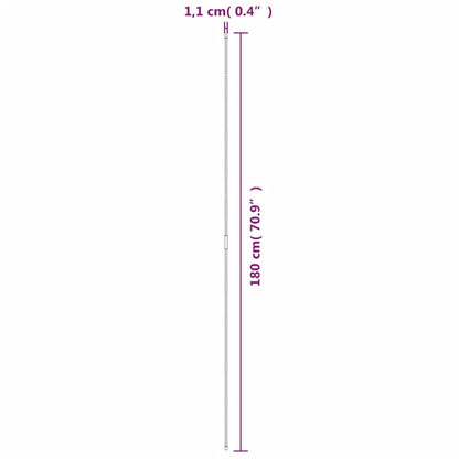 vidaXL Garden Plant Stakes 30 pcs Green 180 cm Steel