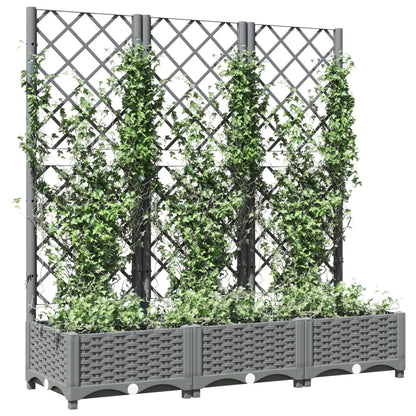 vidaXL Garden Planter | Light grey | Polypropylene | Large | Planters