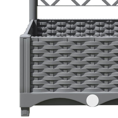 vidaXL Garden Planter | Light grey | Polypropylene | Large | Planters