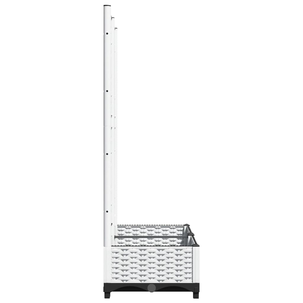 vidaXL Garden Planter | White | Polypropylene | Large | Planters