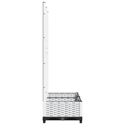 vidaXL Garden Planter | White | Polypropylene | Large | Planters