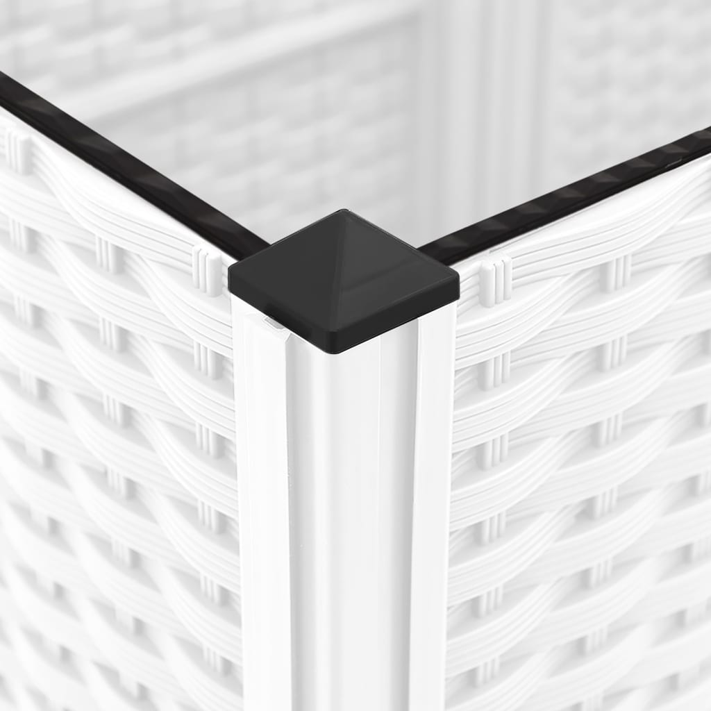 vidaXL Garden Planter | White | Polypropylene | Large | Planters