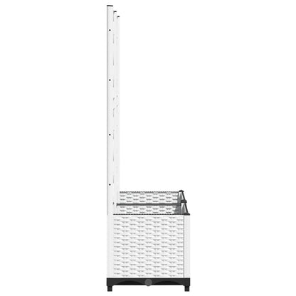 vidaXL Garden Planter | White | Polypropylene | Medium | Planters