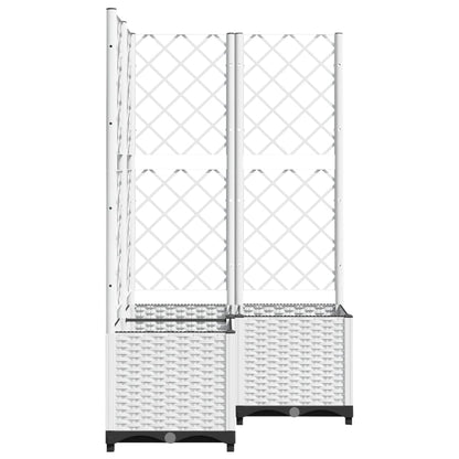 vidaXL Garden Planter | White | Polypropylene | Large | Planters