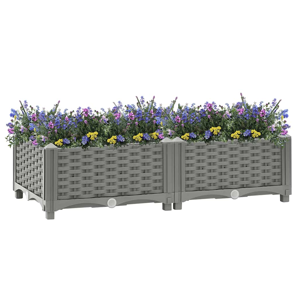 vidaXL Raised Bed 80x40x23 cm Polypropylene