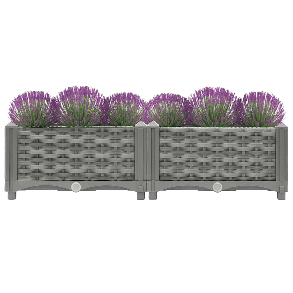vidaXL Raised Bed 80x40x23 cm Polypropylene