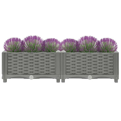 vidaXL Raised Bed 80x40x23 cm Polypropylene