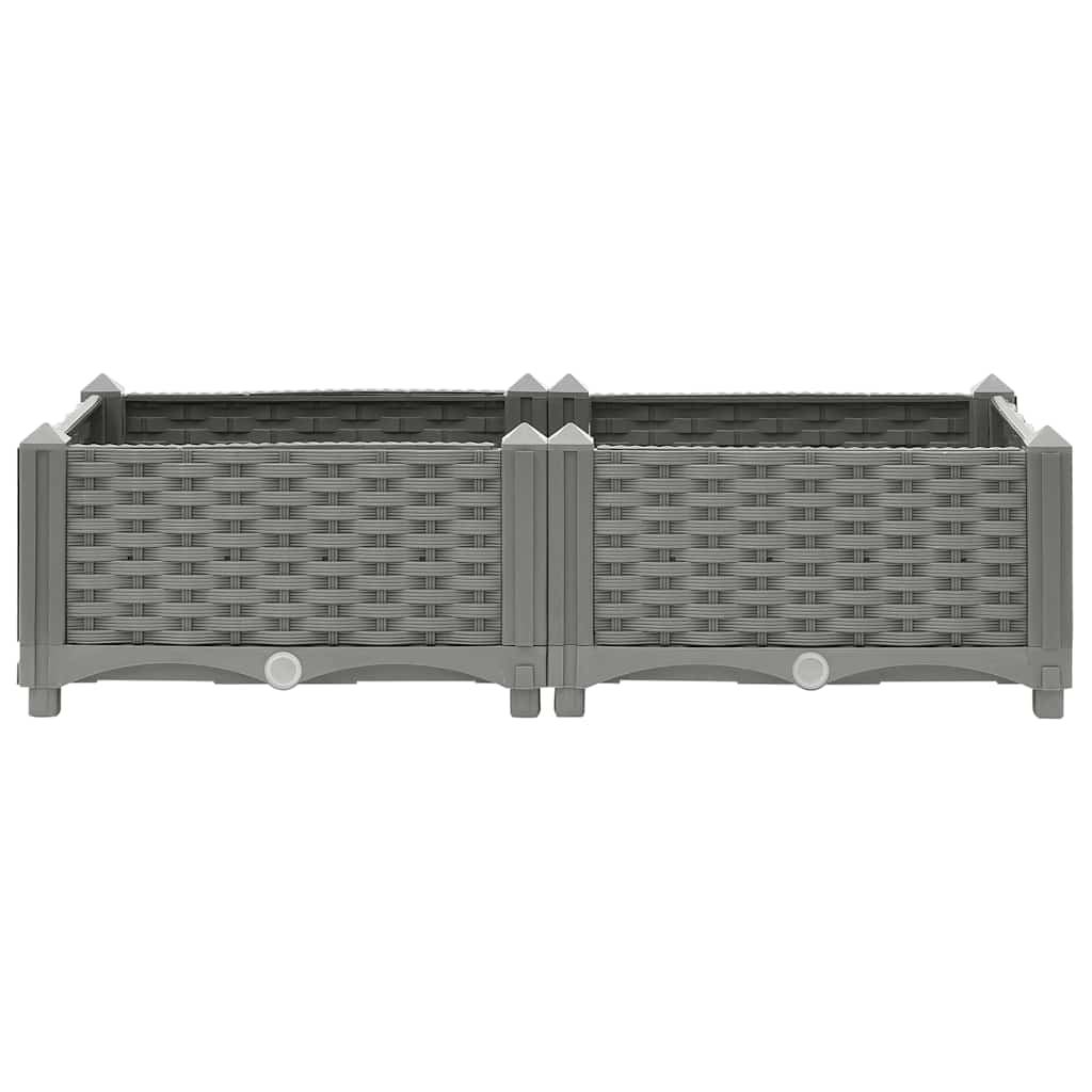 vidaXL Raised Bed 80x40x23 cm Polypropylene