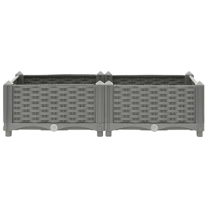 vidaXL Raised Bed 80x40x23 cm Polypropylene