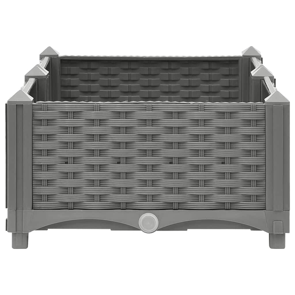 vidaXL Raised Bed 80x40x23 cm Polypropylene