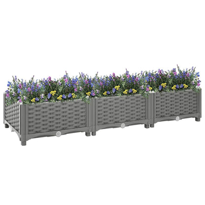 vidaXL Raised Bed 120x40x23 cm Polypropylene