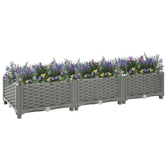 vidaXL Raised Bed 120x40x23 cm Polypropylene