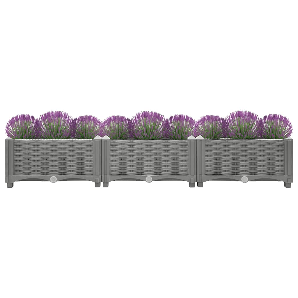 vidaXL Raised Bed 120x40x23 cm Polypropylene
