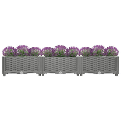 vidaXL Raised Bed 120x40x23 cm Polypropylene