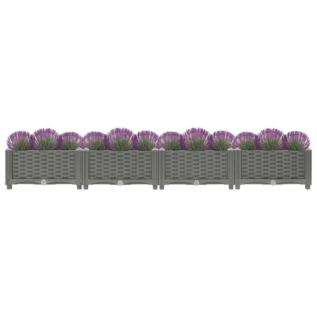 vidaXL Raised Bed 160x40x23 cm Polypropylene
