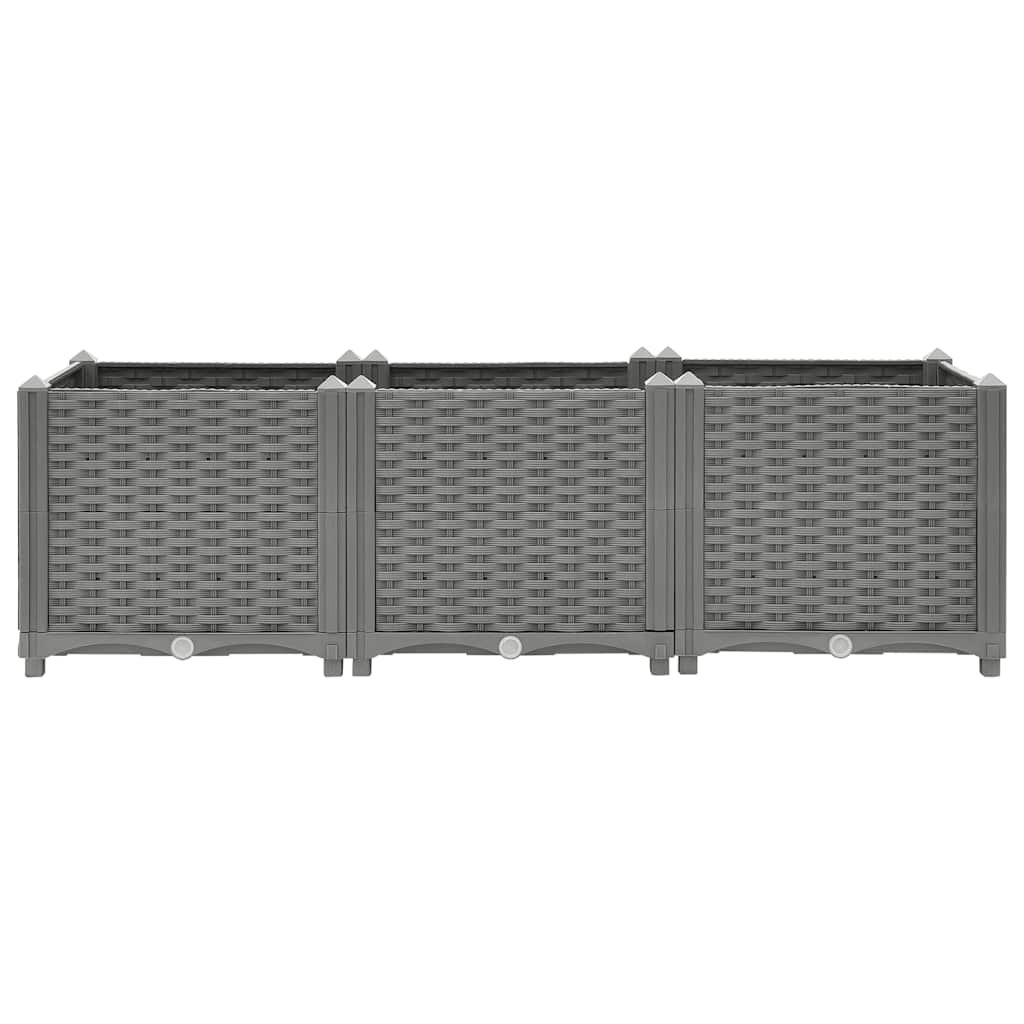 vidaXL Raised Bed 120x40x38 cm Polypropylene