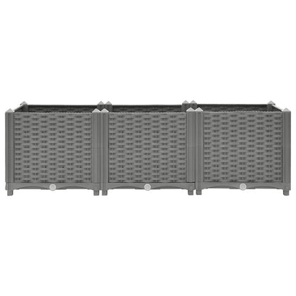 vidaXL Raised Bed 120x40x38 cm Polypropylene