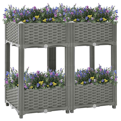 vidaXL Raised Bed 80x40x71 cm Polypropylene