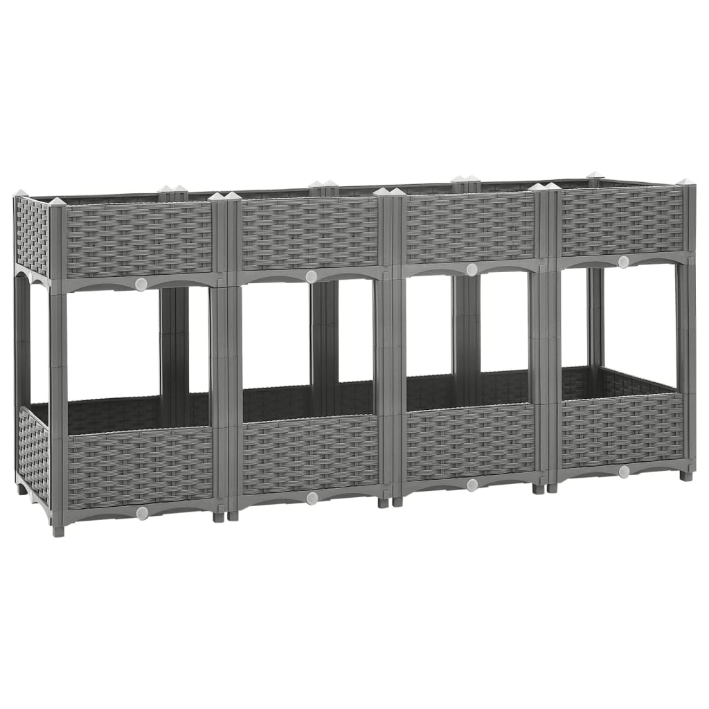 vidaXL Raised Bed 160x40x71 cm Polypropylene