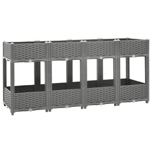 vidaXL Raised Bed 160x40x71 cm Polypropylene