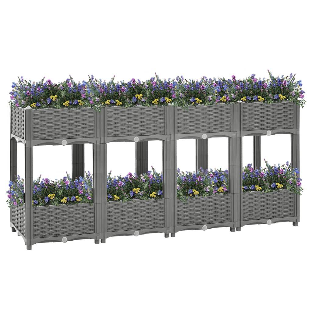 vidaXL Raised Bed 160x40x71 cm Polypropylene