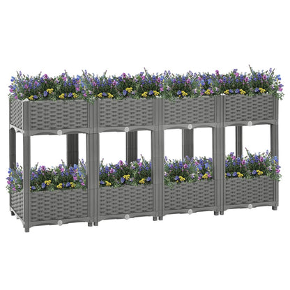 vidaXL Raised Bed 160x40x71 cm Polypropylene