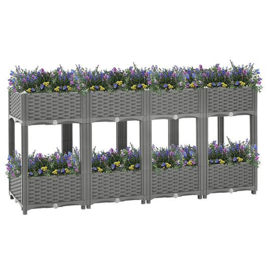 vidaXL Raised Bed 160x40x71 cm Polypropylene