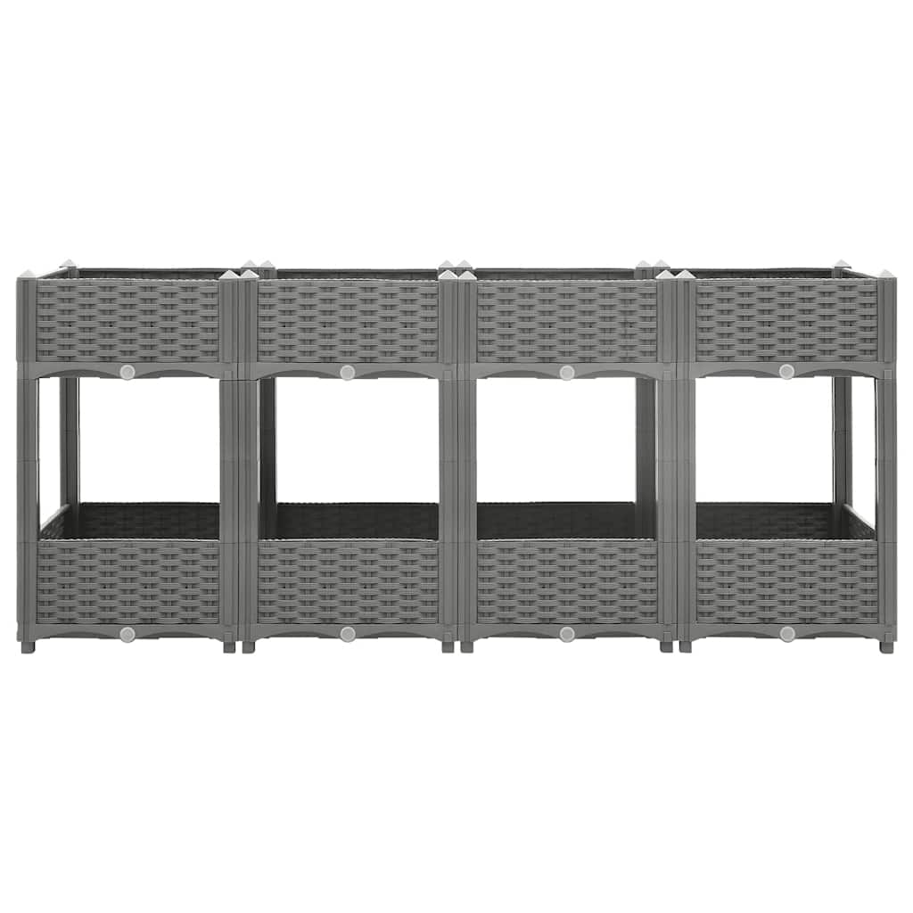 vidaXL Raised Bed 160x40x71 cm Polypropylene