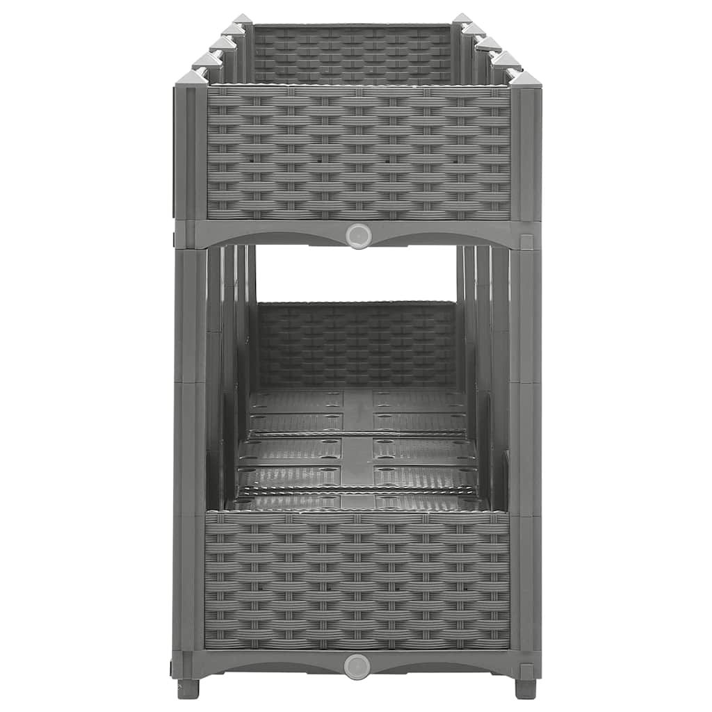 vidaXL Raised Bed 160x40x71 cm Polypropylene