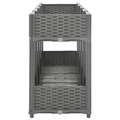 vidaXL Raised Bed 160x40x71 cm Polypropylene