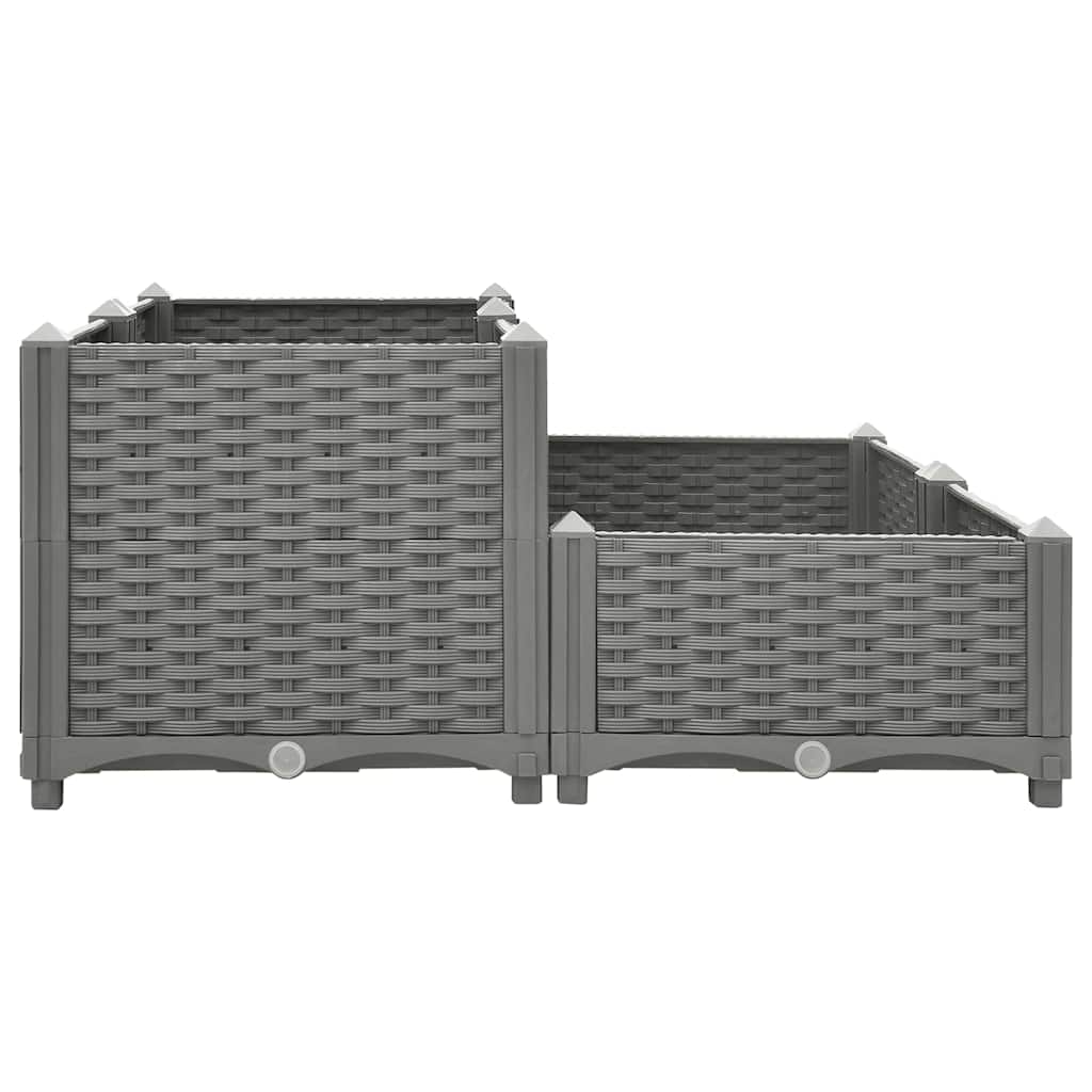 vidaXL Raised Bed 80x80x38 cm Polypropylene