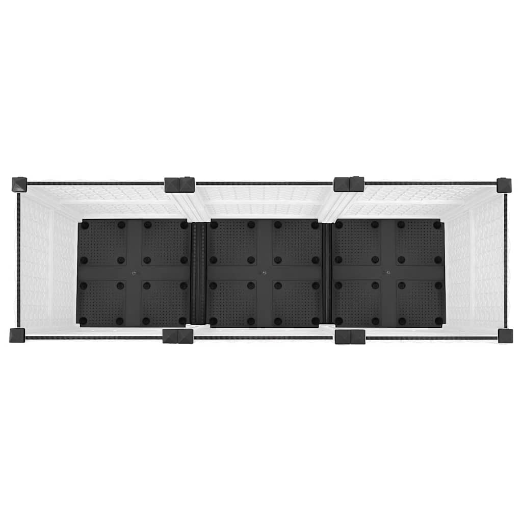 vidaXL Raised Bed 120x40x38 cm Polypropylene