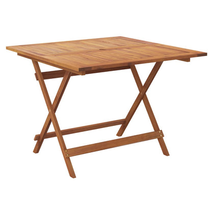 vidaXL Folding Garden Table 90x90x75 cm Solid Wood Acacia