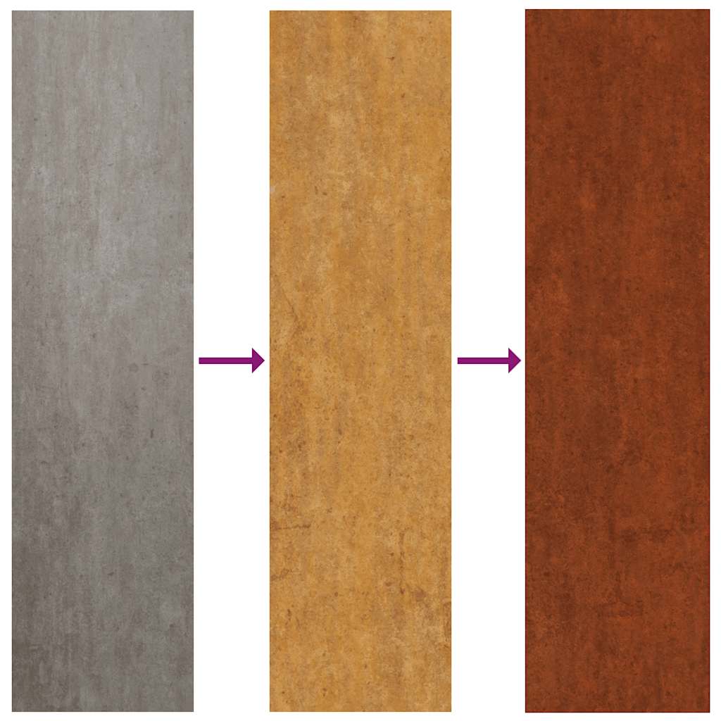 vidaXL Planter Rusty 90x90x45 cm Corten Steel